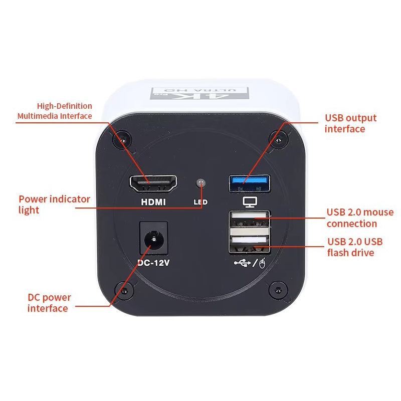 4K Microscope Camera Button Functions
